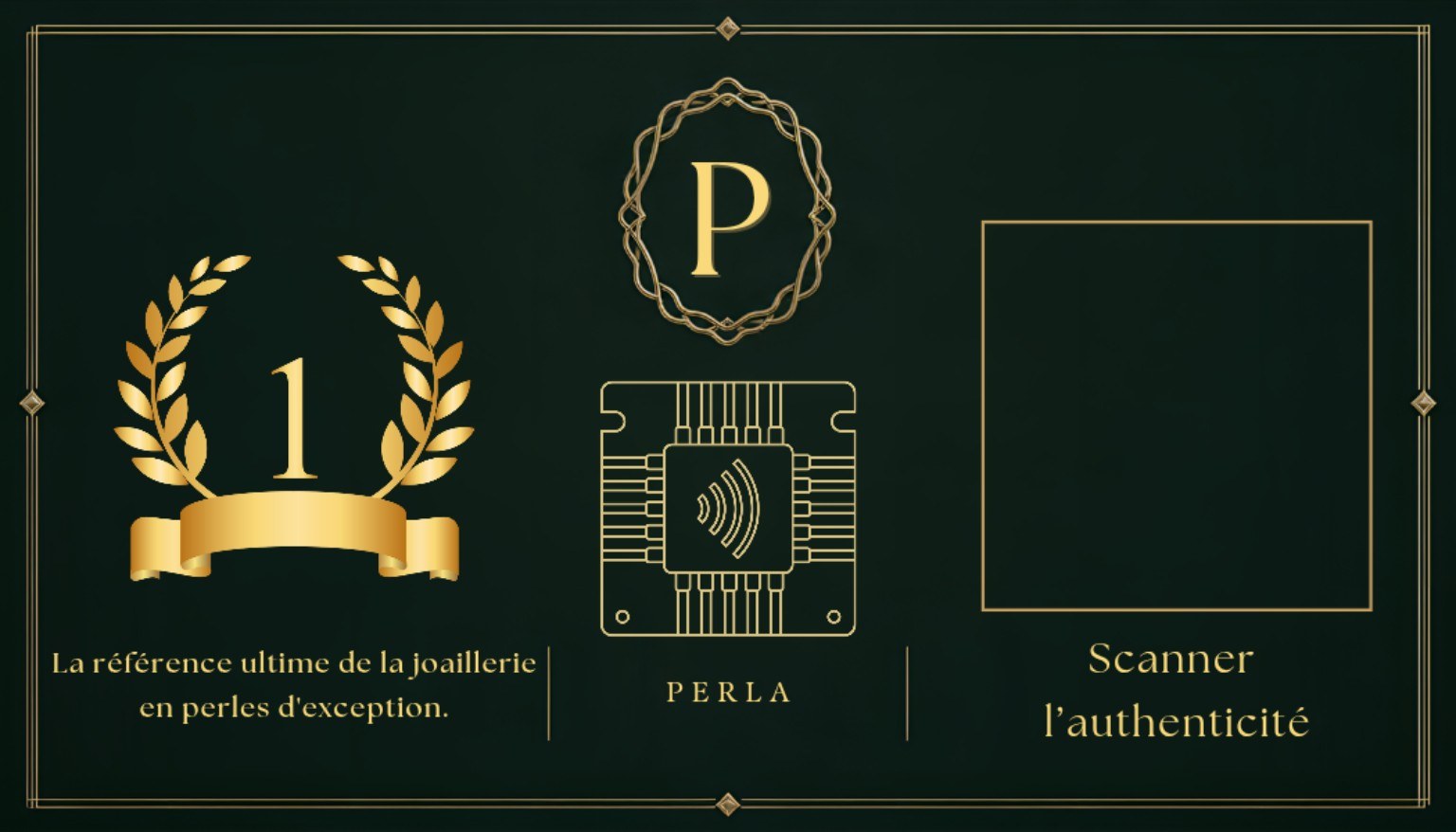 Verso de la carte d’authenticité PERLA NFC